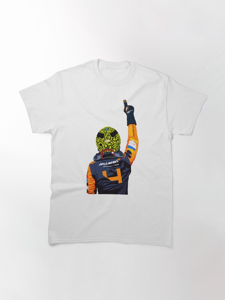 Aperçu 3 sur 7. T-shirt classique avec l'œuvre Victoire de Lando Norris à Miami créée et vendue par Sydney333.