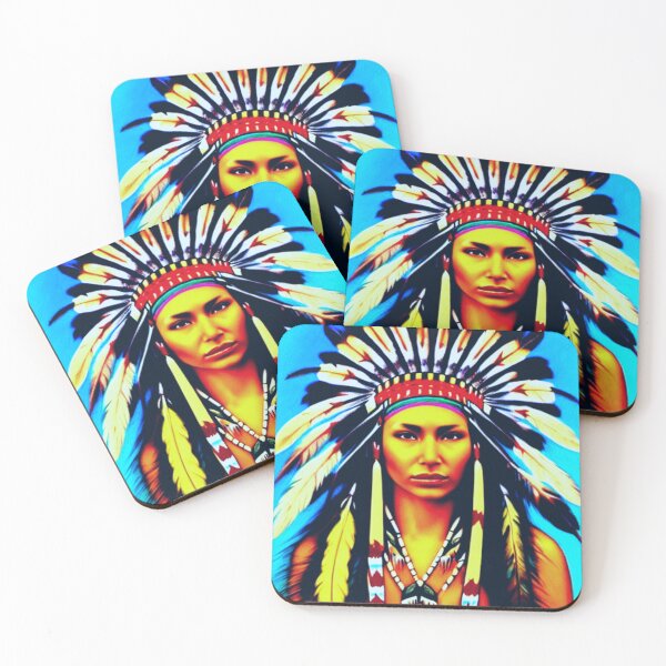 Item preview, Strong native woman, American Indian Woman with headdress, Native American heritage month designed and sold by LoveAudra.