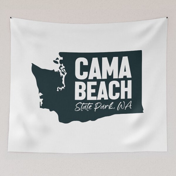 Item preview, Cama Beach State Park Washington Map designed and sold by bivenart.