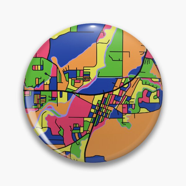 Item preview, Aztec, New Mexico Colorful Map designed and sold by John Mashburn.