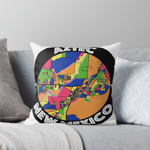 Item preview, Aztec, New Mexico Colorful Map designed and sold by John Mashburn.