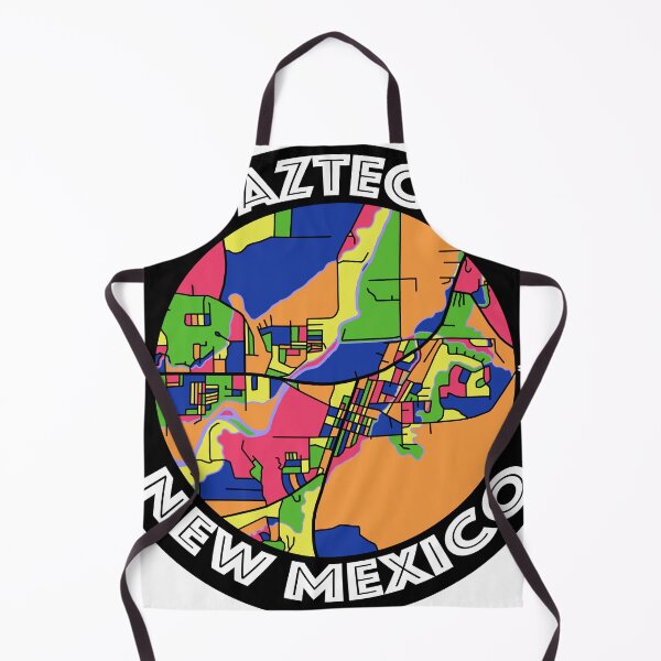Item preview, Aztec, New Mexico Colorful Map designed and sold by John Mashburn.