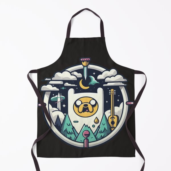 Item preview, Adventure Time Jack the Dog - Canine Melody: Night Landscape Illustration with Yellow Dog and Electric Guitar designed and sold by Hive Threadless.
