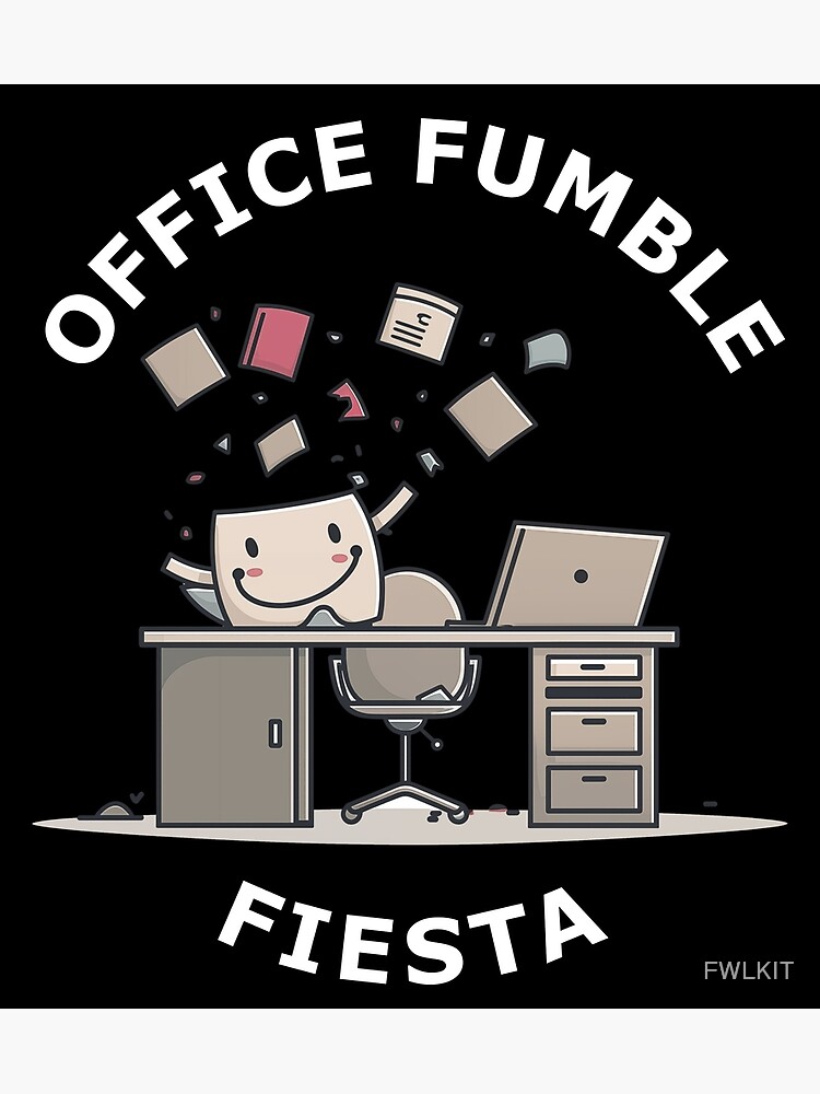 Thumbnail 3 of 3, Poster, Office Fumble Fiesta Working From Home designed and sold by FWLKIT.