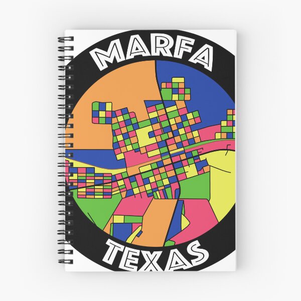 Item preview, Marfa, Texas Colorful Map designed and sold by John Mashburn.