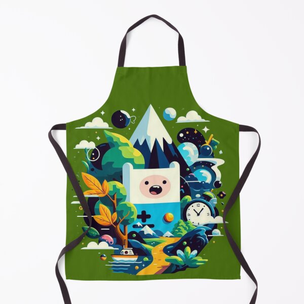 Item preview, Adventure Time Finn the Human - Celestial Adventure: Stylized Illustration of Finn and Jake in Fantastic Landscape designed and sold by Hive Threadless.