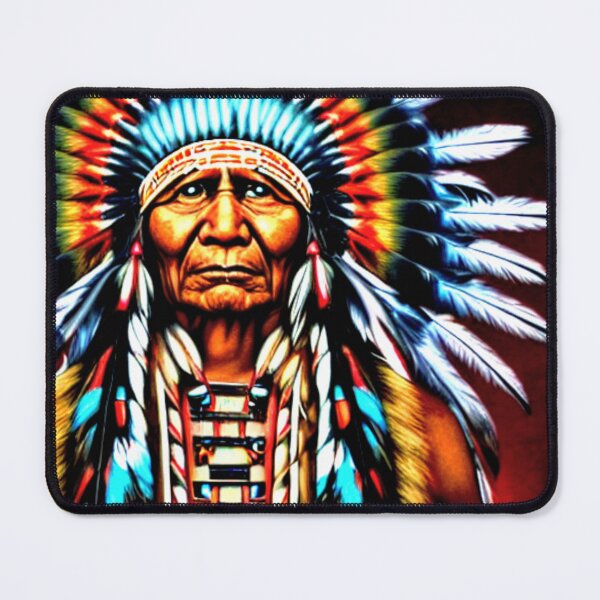Item preview, Native American Indian chief, indigenous peoples day designed and sold by LoveAudra.