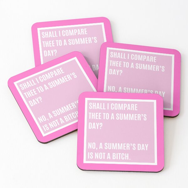 Item preview, Shall I compare thee to a summer's day? designed and sold by OctagonGlasses.