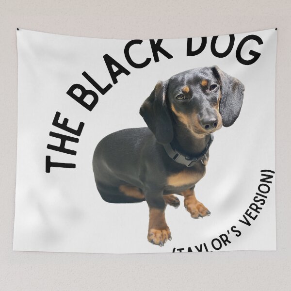 Item preview, The Black Dog (Dachshund Version) designed and sold by spicyhail.