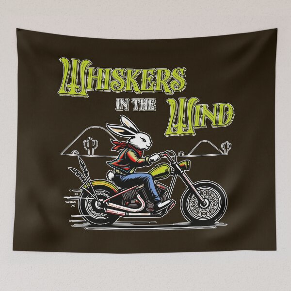 Item preview, Whiskers in the Wind Western Desert Bunny Biker designed and sold by CRHPOD20.