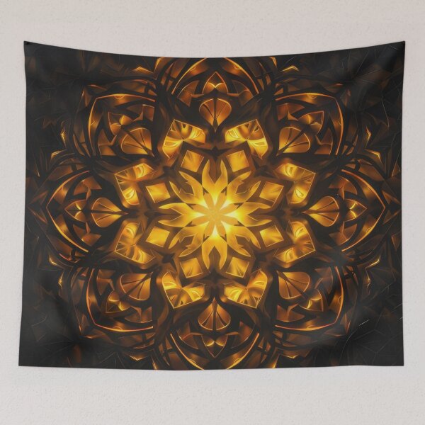 Item preview, Mandala of golden light  designed and sold by PrettyPinkSkies.