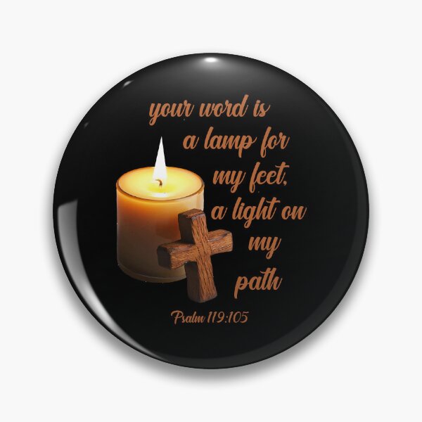 Item preview, Your word is a lamp for my feet, a light on my path psalm 119:105  designed and sold by MrDomStore.