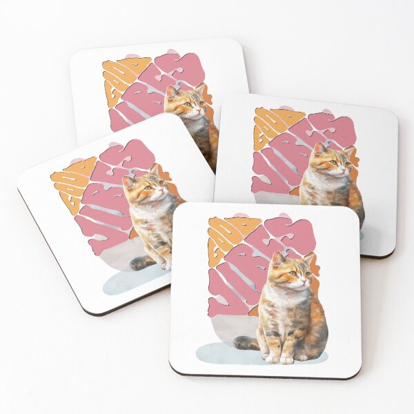 Item preview, Good Vibes - Cat designed and sold by MUDUGAMU.