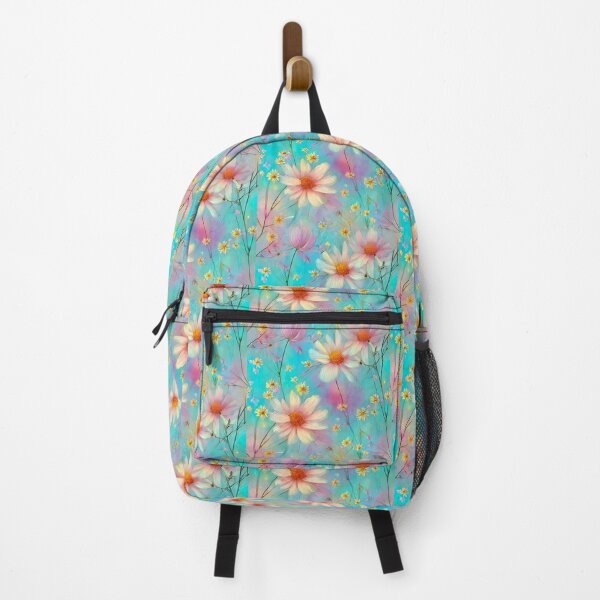 Item preview, Summer Floral pattern, Pink, Yellow, Aqua Background designed and sold by Jaydee001.