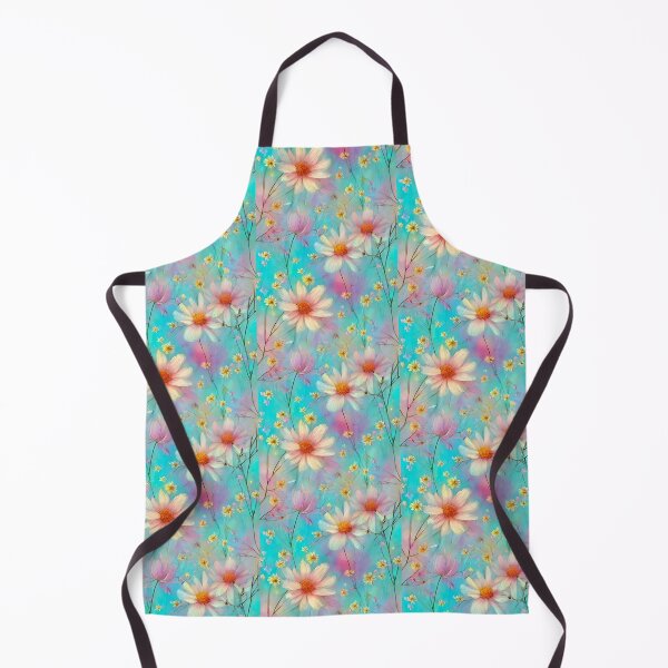Artikelvorschau, Sommer Blumenmuster, Rosa, Gelb, Aqua Hintergrund entworfen und verkauft von Jaydee001.