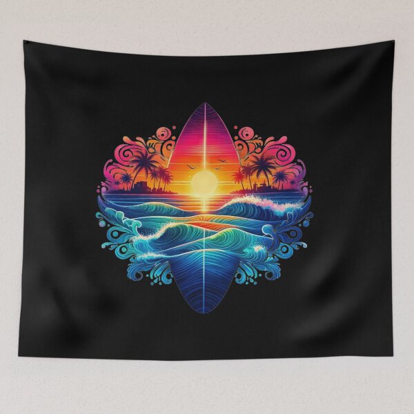 Item preview, Sunset Surfboard Curls designed and sold by artcolory.