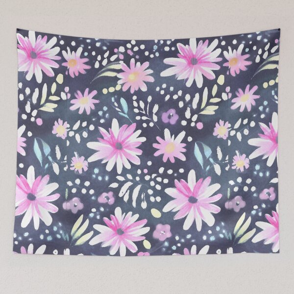Item preview, Purple Blooming Flowers designed and sold by MUDUGAMU.