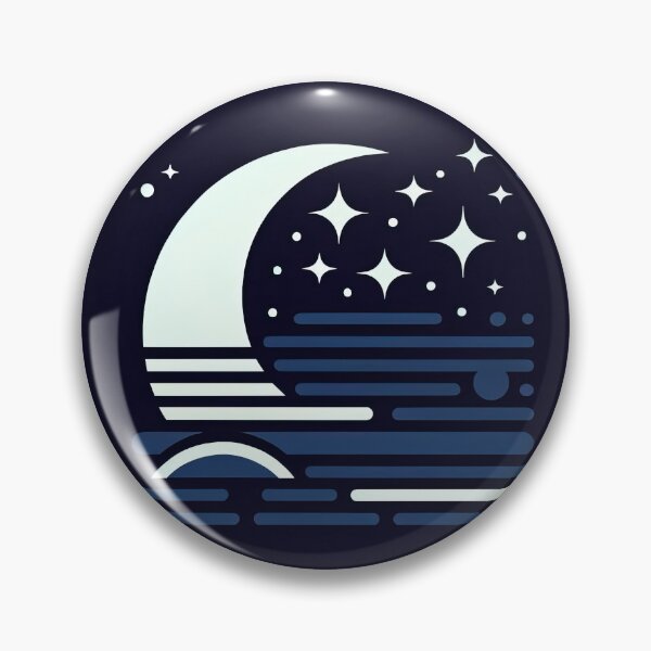 Aperçu de l'œuvre Ciel Nocturne Croissant De Lune créée et vendue par SunkenCost.