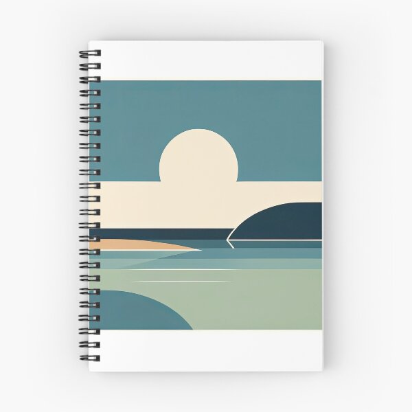 Aperçu de l'œuvre Sérénité minimale au bord du lac créée et vendue par SunkenCost.
