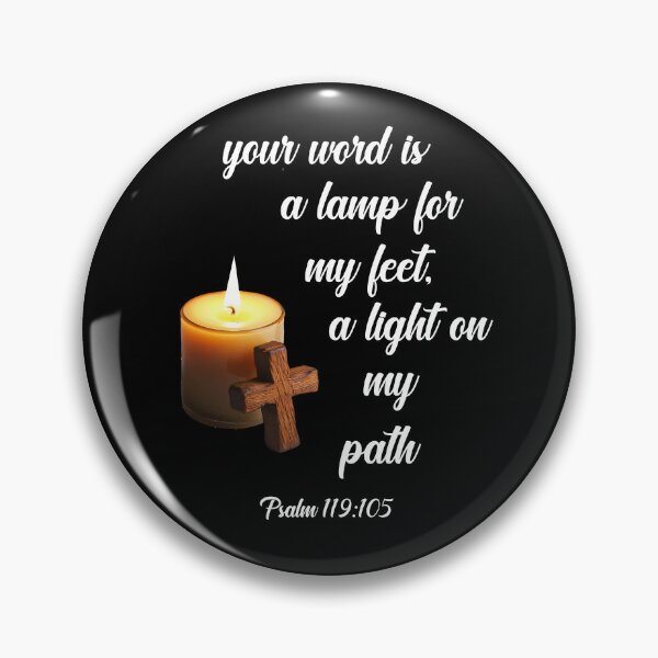 Item preview, Your word is a lamp for my feet, a light on my path psalm 119:105  designed and sold by MrDomStore.