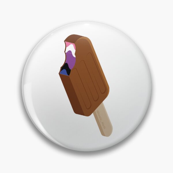 Item preview, Genderfluid popsicle chocolate (pin buttons and stickers only) designed and sold by GhostyNeth.