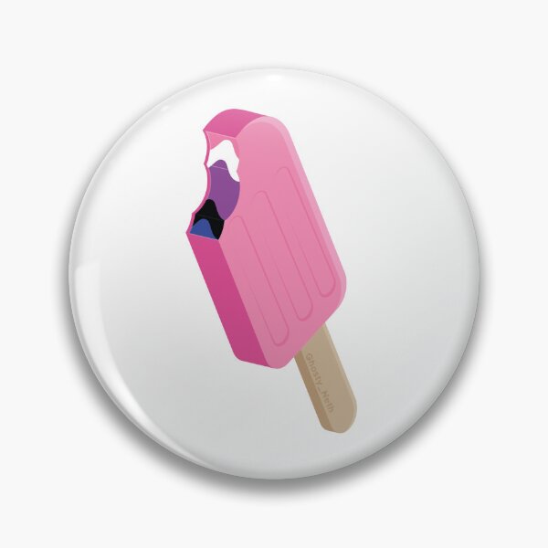 Item preview, Genderfluid popsicle strawberry (pin buttons and stickers only) designed and sold by GhostyNeth.
