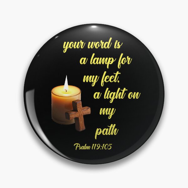 Item preview, Your word is a lamp for my feet, a light on my path psalm 119:105  designed and sold by MrDomStore.