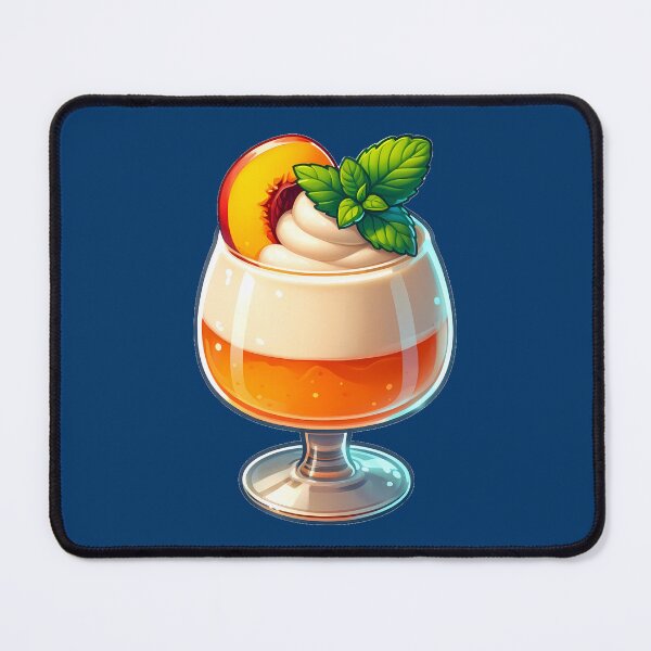Item preview, Summery Peach Delight - Vibrant Fruit Dessert Illustration designed and sold by strbpn.