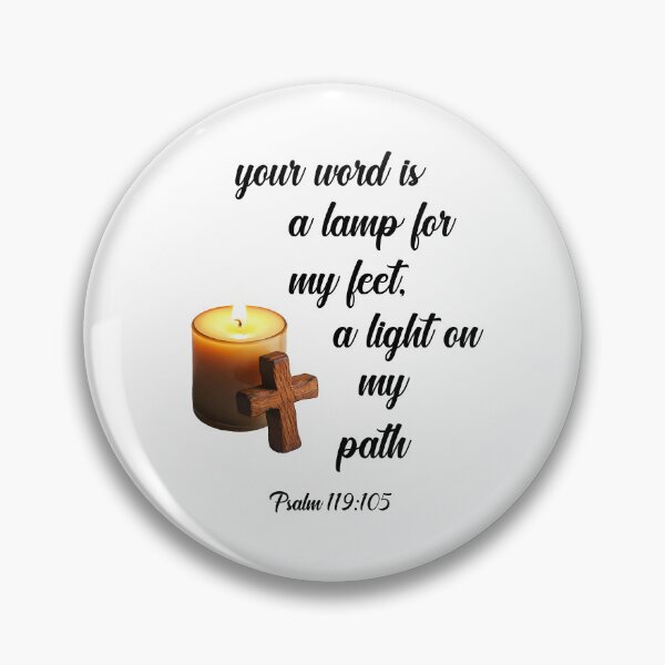 Item preview, Your word is a lamp for my feet, a light on my path psalm 119:105  designed and sold by MrDomStore.