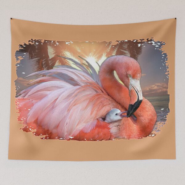Item preview, WHERE DID THE FLAMINGO WITH THE ROSE WITH HER BABY designed and sold by THE AMERICAN TEEVANGELIST.