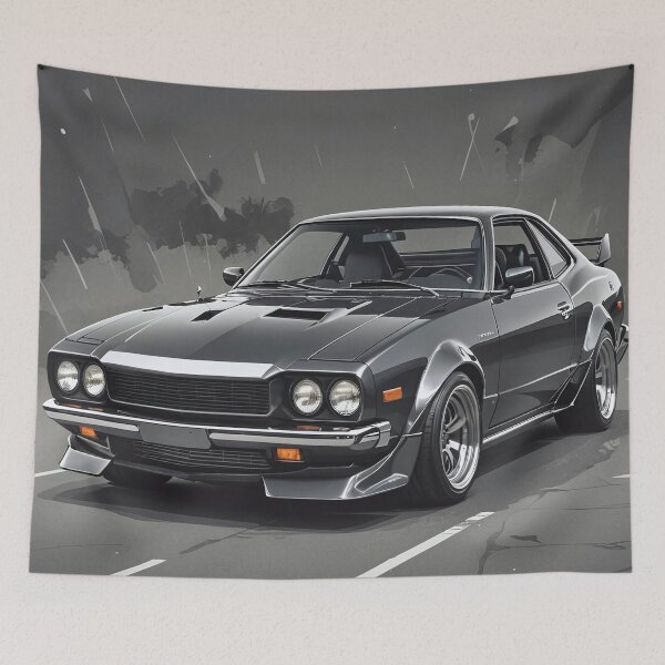 Item preview, Poster classic Toyota Celica black designed and sold by Salimgor Hangaround Music.