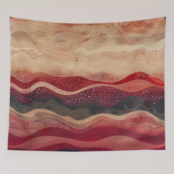 Item preview, Aboriginal Inspired Dot Art - Desert Vibes designed and sold by GrinGalore.
