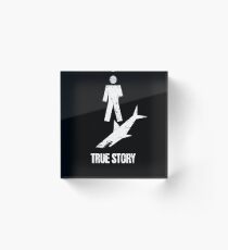 Funny Gift For Amputated Arm Amputee Present Acrylic Block