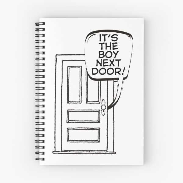 Item preview, Boy Next Door Cartoon Door designed and sold by graphicsbymol.