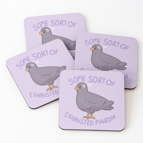 Item preview, Some sort of exhausted pigeon funny tired bird  designed and sold by Kawabijutsu21.