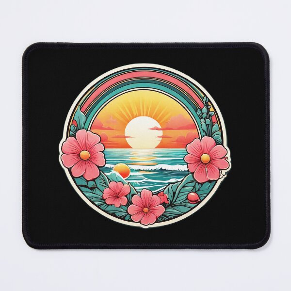 Item preview, Bubblegum Sunset over a Hawaiian Beach with Orchids designed and sold by NautiChic.