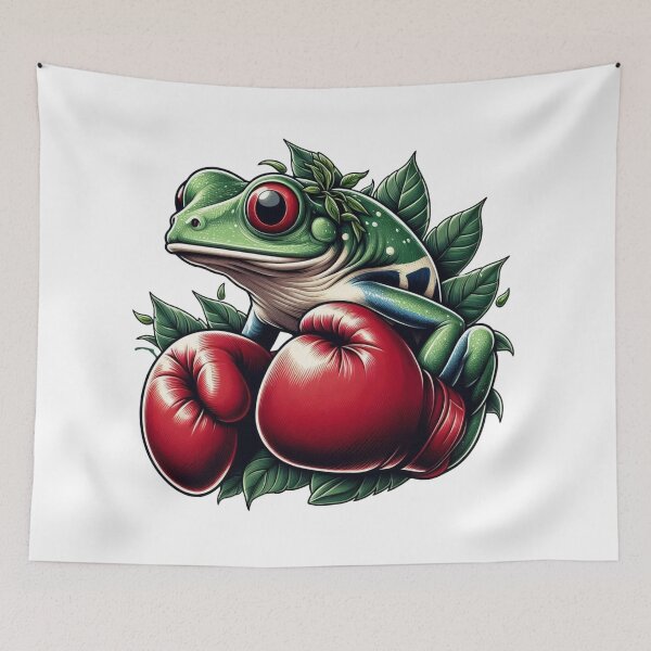 Item preview, Froggy Knockout: Boxing Gloves Embroidery Kit designed and sold by Martial-Art-23.