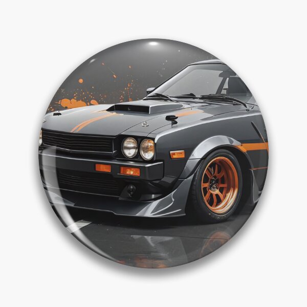 Item preview, Poster classic Toyota Celica black orange designed and sold by Salimgor Hangaround Music.