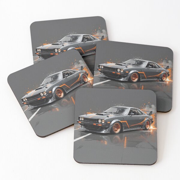 Item preview, Poster classic Toyota Celica black orange designed and sold by Salimgor Hangaround Music.