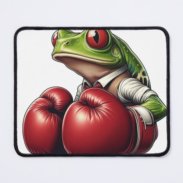 Item preview, Punchy Paddlers: Frog Boxing Gloves Kayak Decals designed and sold by Martial-Art-23.