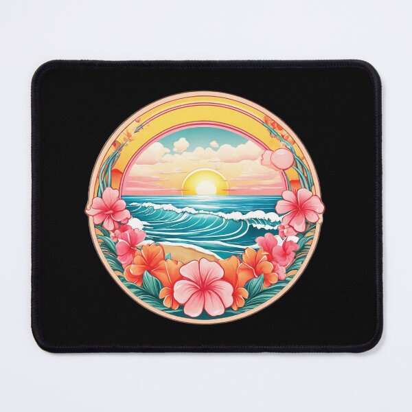 Item preview, Bubblegum Ocean over a Hawaiian Beach with Orchids designed and sold by NautiChic.