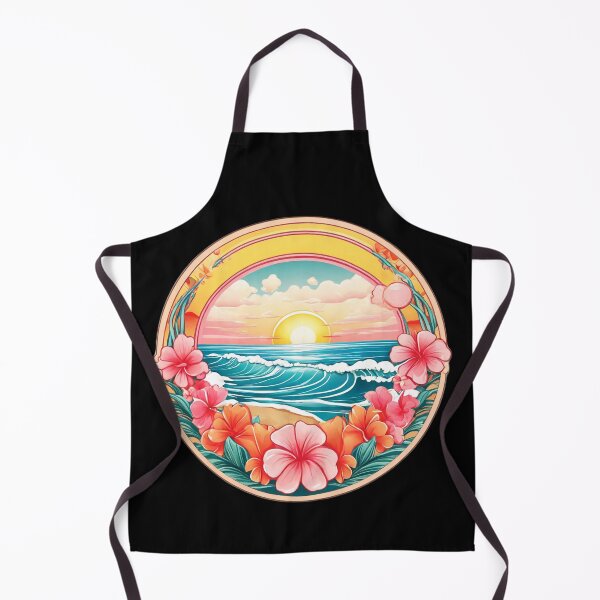 Item preview, Bubblegum Ocean over a Hawaiian Beach with Orchids designed and sold by NautiChic.