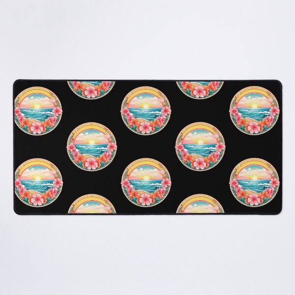 Item preview, Bubblegum Ocean over a Hawaiian Beach with Orchids designed and sold by NautiChic.