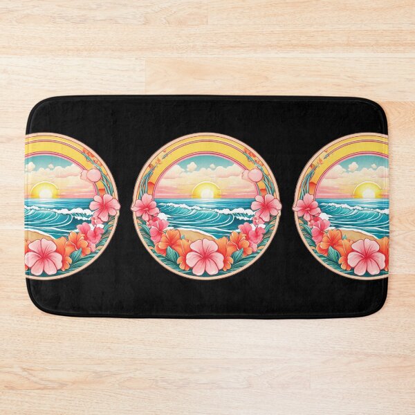 Item preview, Bubblegum Ocean over a Hawaiian Beach with Orchids designed and sold by NautiChic.