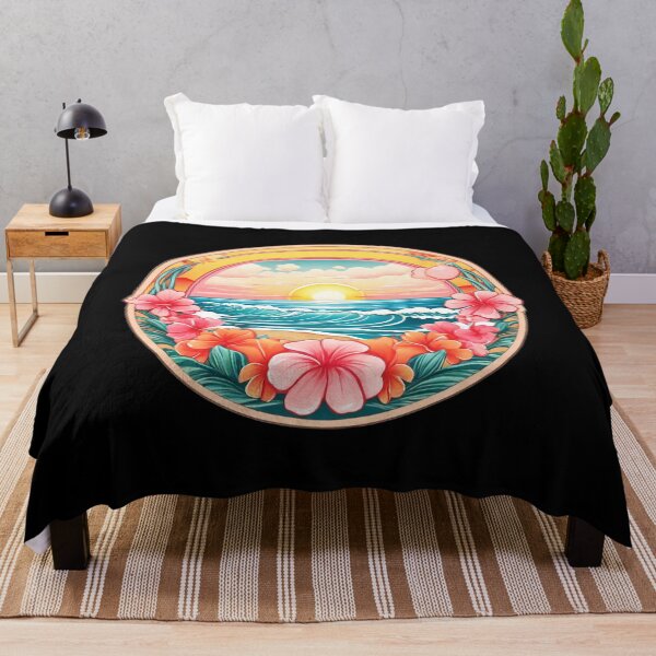 Item preview, Bubblegum Ocean over a Hawaiian Beach with Orchids designed and sold by NautiChic.