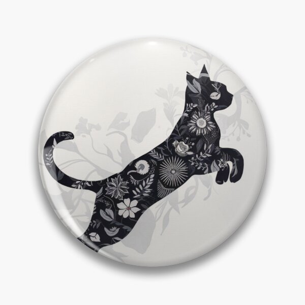 Item preview, Floral cat designed and sold by WildernessTints.