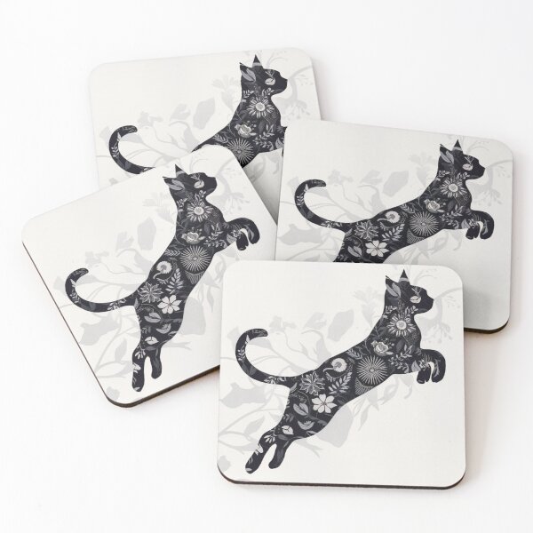 Item preview, Floral cat designed and sold by WildernessTints.