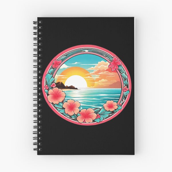 Item preview, Beach Waves Bubblegum over a Hawaiian Beach with Orchids designed and sold by NautiChic.