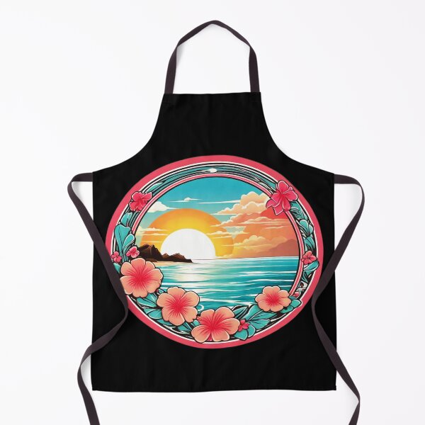 Item preview, Beach Waves Bubblegum over a Hawaiian Beach with Orchids designed and sold by NautiChic.