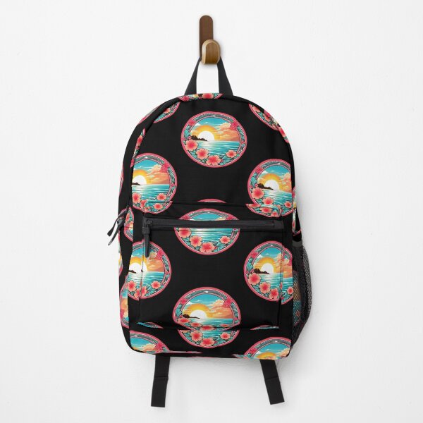 Item preview, Beach Waves Bubblegum over a Hawaiian Beach with Orchids designed and sold by NautiChic.